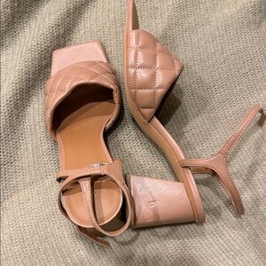 Chic Quilted Pink Women's Wedges